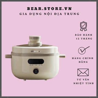 Nồi áp suất điện đa năng BEAR YLB-C40U5 màu trắng , dung tích 4L - 1300W bảo hành 12 tháng