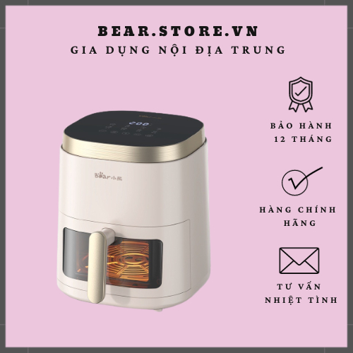 Nồi Chiên Không Dầu 5L Bear QZG-F15E3 - Hàng Chính Hãng