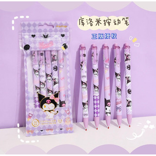 Bút gel bấm Sanrio Joytop bộ 5 bút 0,5mm mực đen