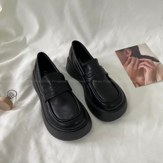 Giày Loafer Pong Shoes Mũi Tròn- Full Box- Mã 1620