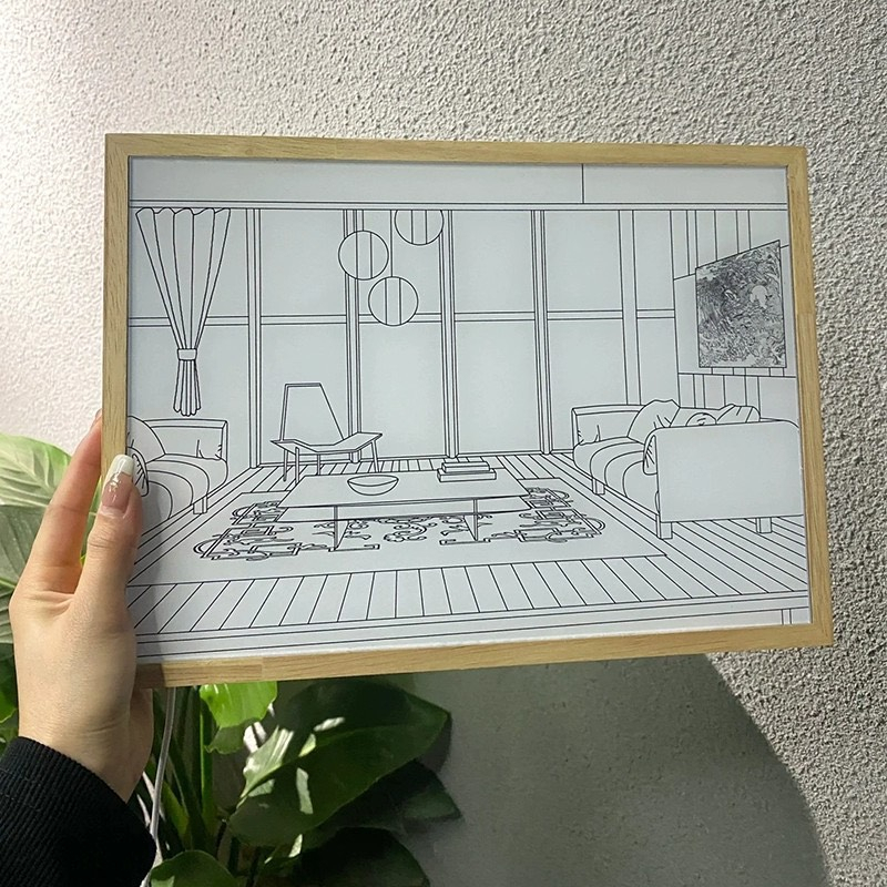 TRANH ĐÈN LED PHONG CẢNH 3D 3 CHẾ ĐỘ MÀU TRANG TRÍ DECOR PHÒNG NGỦ PHÒNG VÀ LÀM QUÀ TẶNG ĐỘC ĐÁO