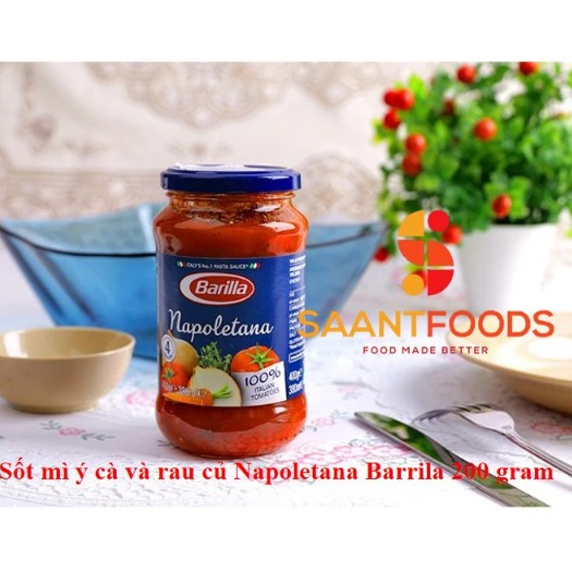 Sốt mì ý cà và rau củ Napoletana Barrila 400 gram / 200 gram