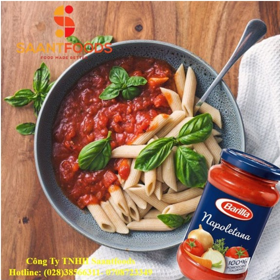 Sốt mì ý cà và rau củ Napoletana Barrila 400 gram / 200 gram