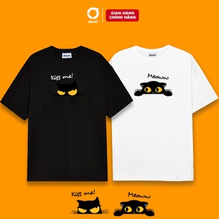 Áo đôi Kiss me Meow Orans Classic chất cotton 4C fullbox - Orans basic