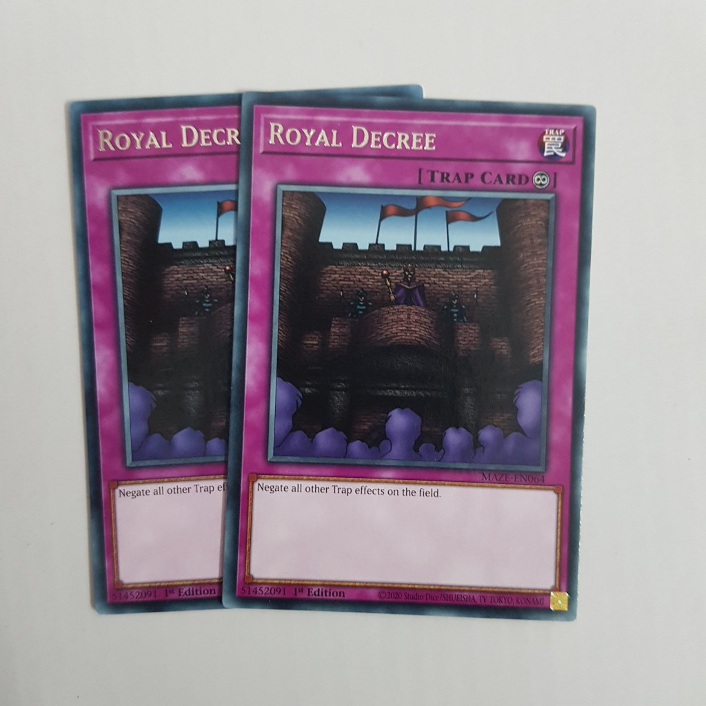 Lá bài Royal Decree - MAZE-EN064 - Rare 1st Edition