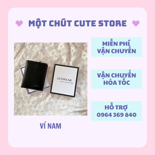 Ví nam dáng đứng da bò cao cấp Một chút Cute