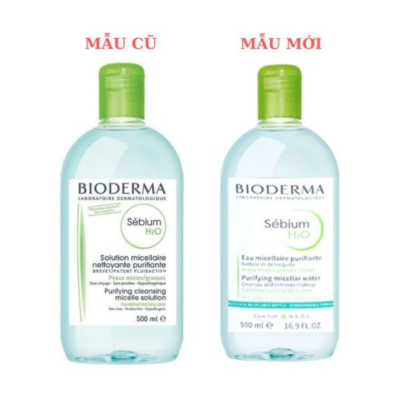 Nước tẩy trang biodema 500ml dành cho da dầu da khô và da nhạy cảm