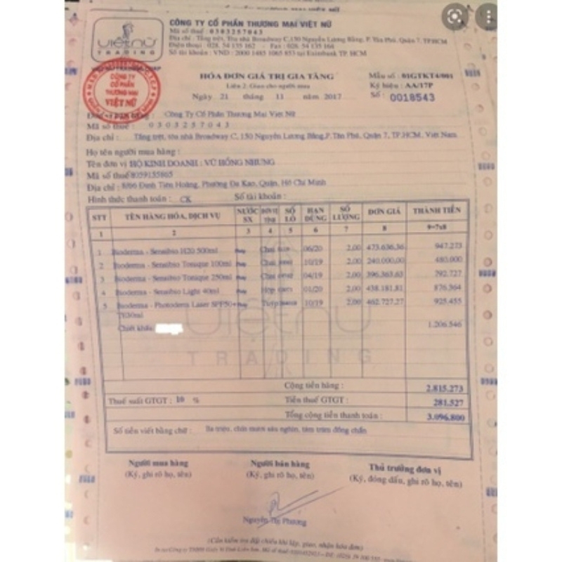 Nước tẩy trang biodema 500ml dành cho da dầu da khô và da nhạy cảm