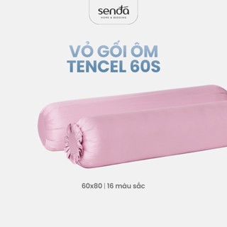 Vỏ gối ôm Lụa Tencel Sen Đá Home Bedding 60x80 30x80cm cao cấp trơn màu, bao áo gối ôm người lớn có dây kéo khóa