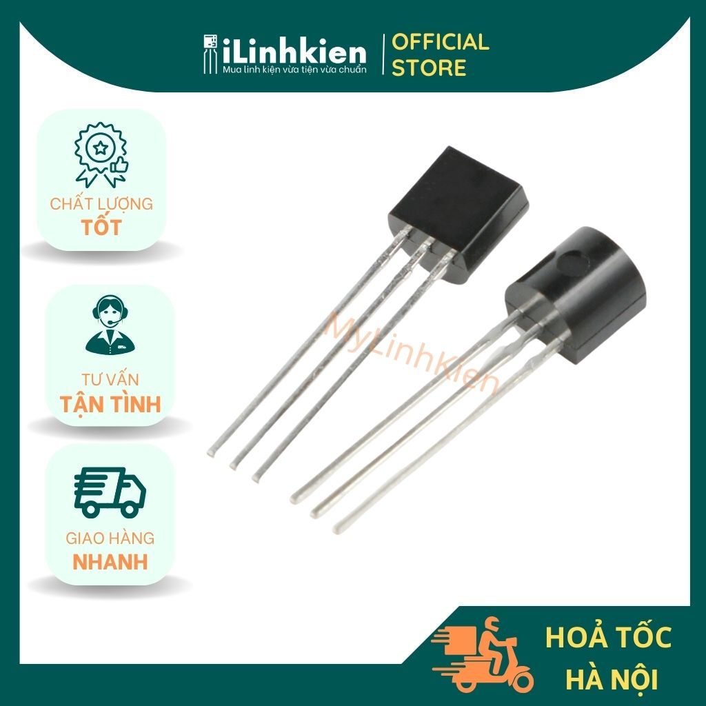 S8050 S8550 transistor 0.5A 25V chất lượng cao túi 10 con.
