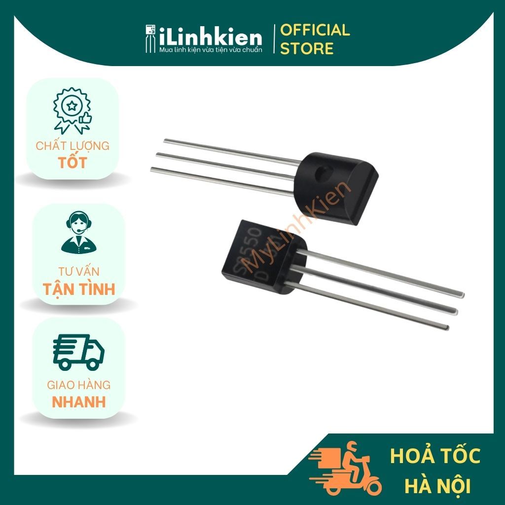 S8050 S8550 transistor 0.5A 25V chất lượng cao túi 10 con.