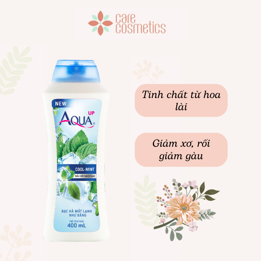 Dầu gội Aqua Up hương bạc hà mát lạnh 400ml