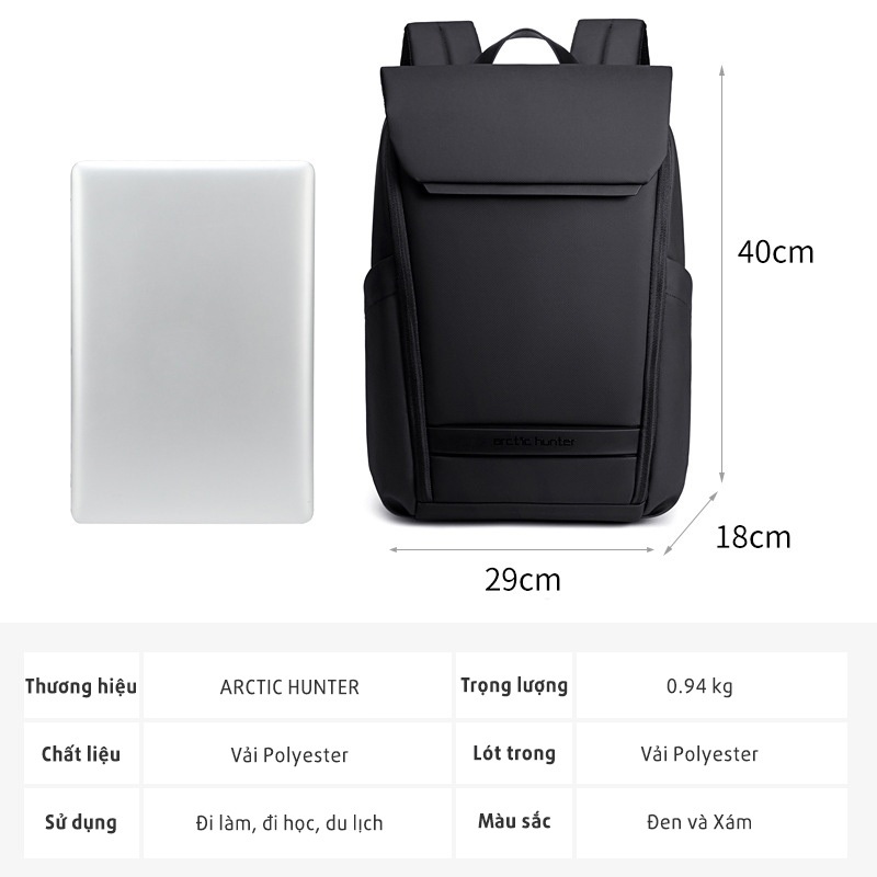 Ba lô laptop thông minh doanh nhân - ARCTIC HUNTER 559