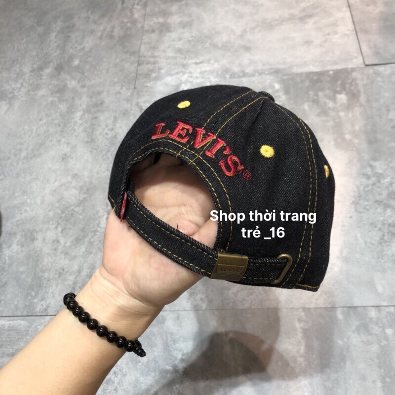 Mũ Nón Thời Trang Nam Nữ Levis Chất Bò Cao Cấp Vải Bò Dày, Quai Kim Loại Độ Bền Cao .Có Video Đi Kèm