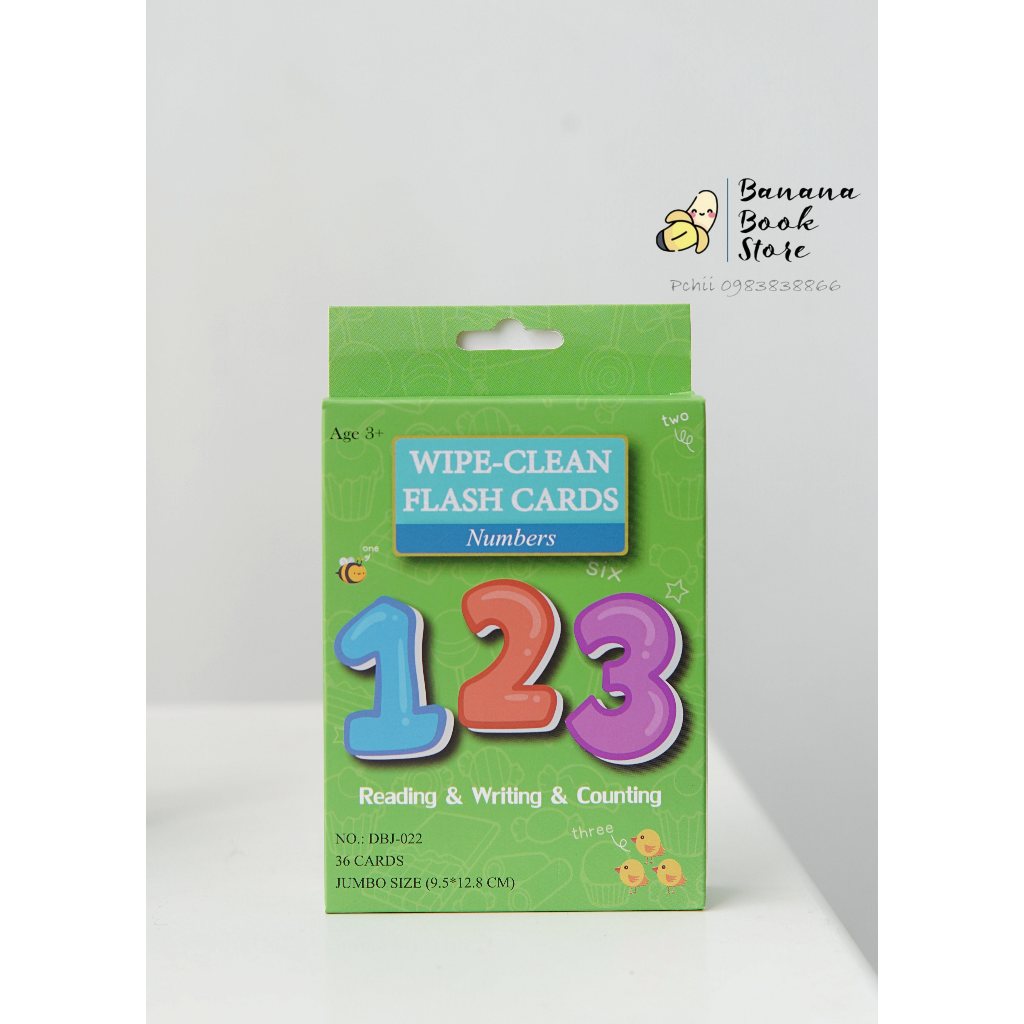 Bộ thẻ học thông minh 3 kĩ năng Wipe Clean - Viết xóa