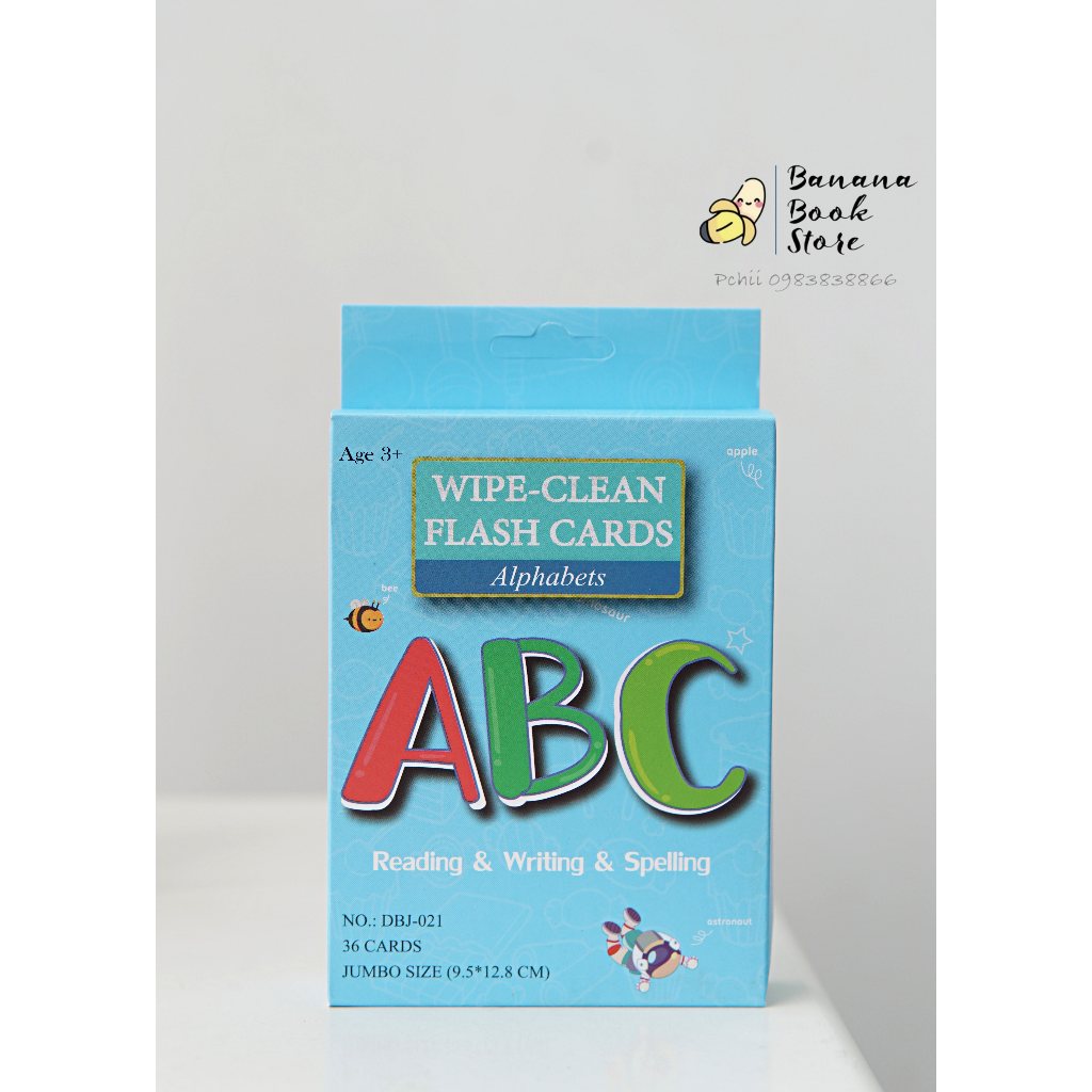 Bộ thẻ học thông minh 3 kĩ năng Wipe Clean - Viết xóa