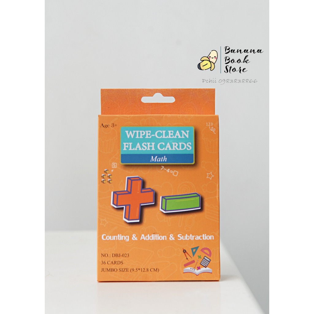 Bộ thẻ học thông minh 3 kĩ năng Wipe Clean - Viết xóa