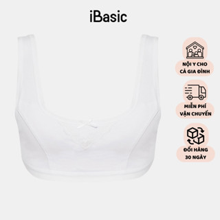 Áo ngực học sinh cotton tròng cổ iBasic BRAT003