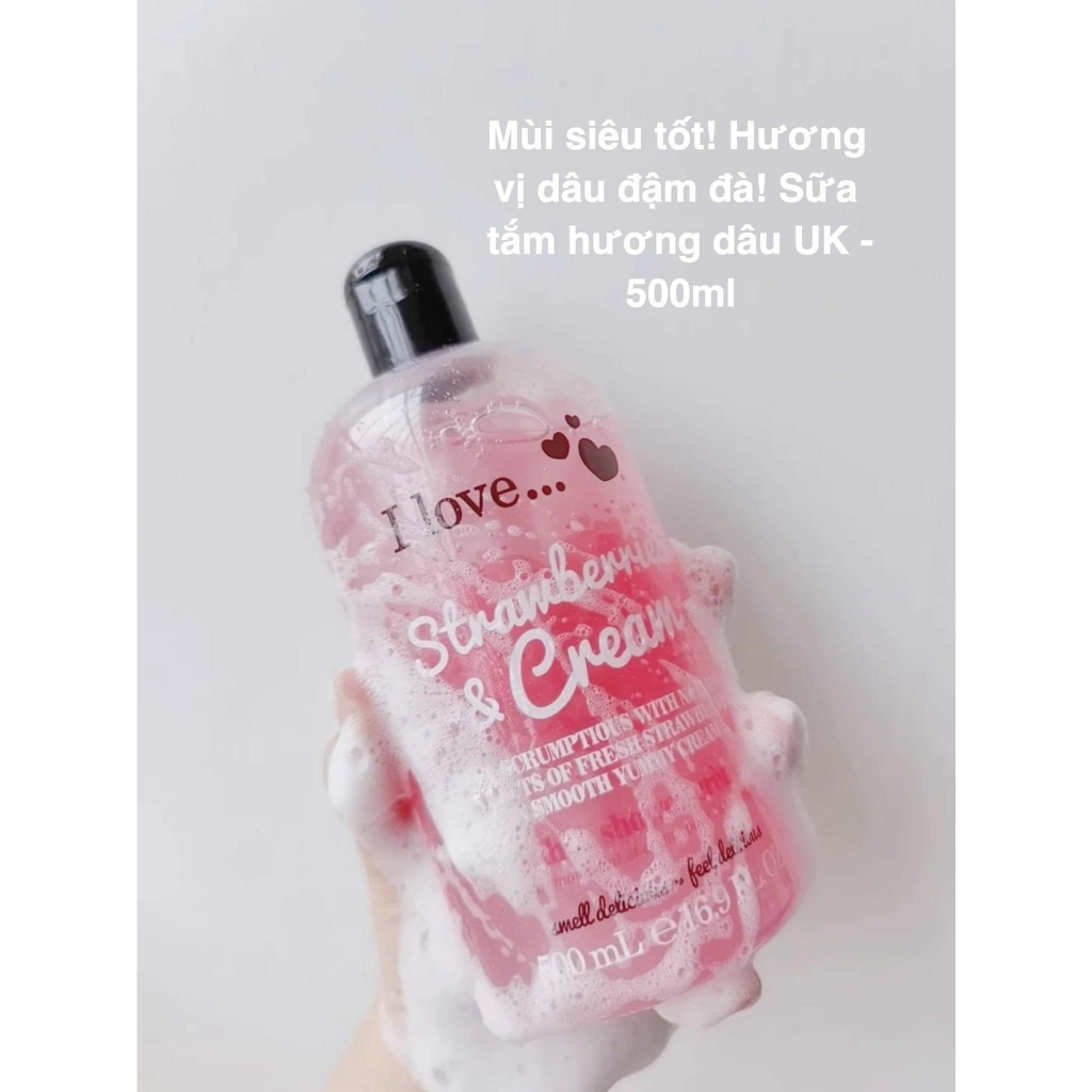 Sữa tắm I Love Strawberries & Cream 500ml