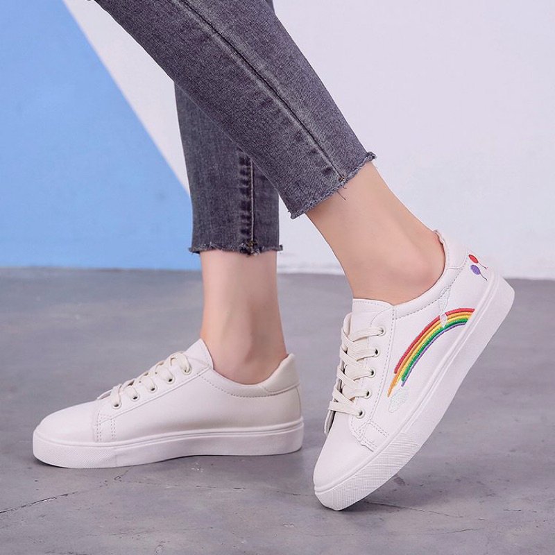 Sale hot - Giày thể thao cho viền cầu vồng cho Nữ