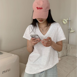 Áo Thun Babytee Cổ Tim NEONVN - Áo thun trơn cổ tim chất thun xược, áo cổ V chất thun giấy siêu thấm hút mồ hôi, mềm mại