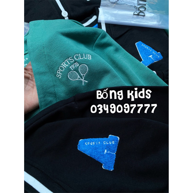 Áo Cardigan Nỉ Bé Trai & Bé Gái Thêu Ngực PR