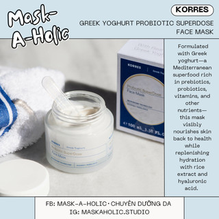 Mặt nạ sữa chua KORRES Greek Yoghurt Probiotic Superdose Face Mask