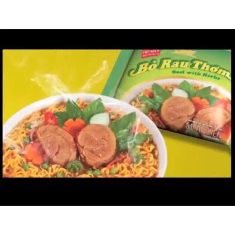 Thùng mì bò rau thơm Unit 30 gói 72g