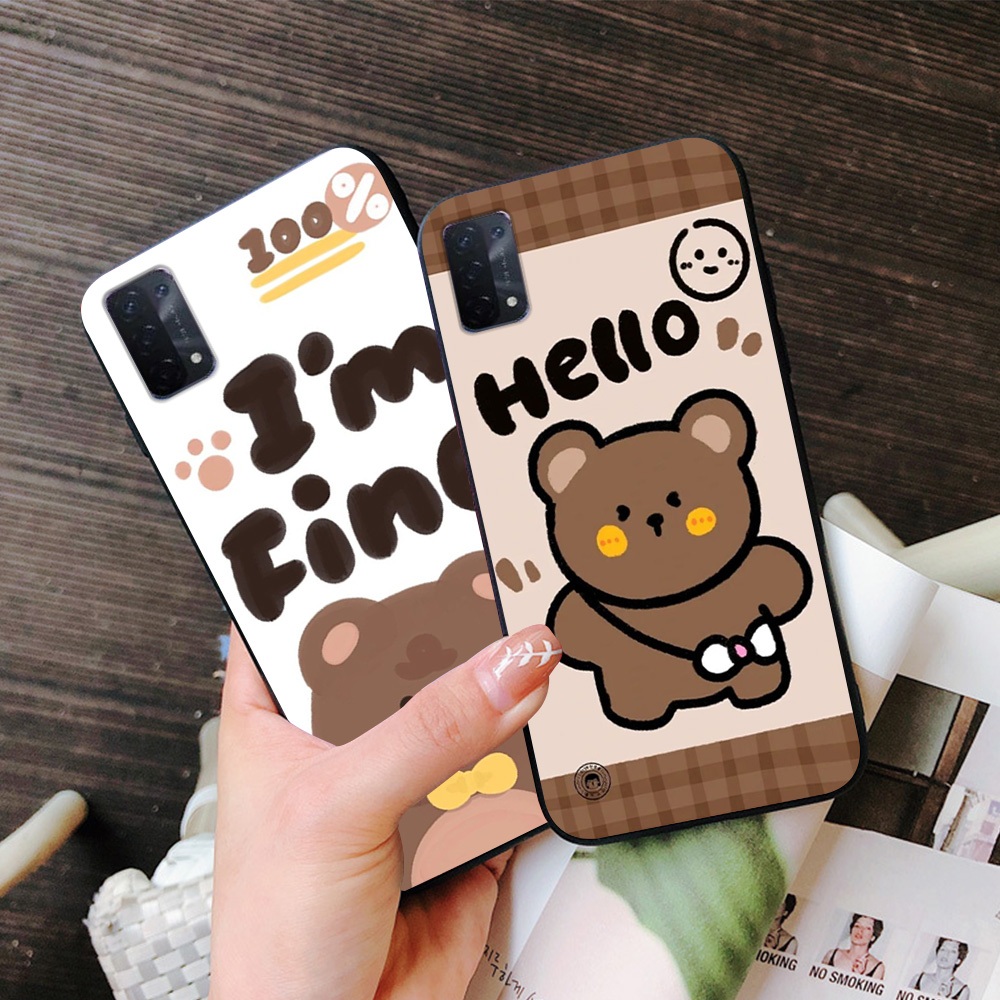 Ốp lưng oppo a54 4g / oppo a54 5g in hình gấu nâu siêu cute