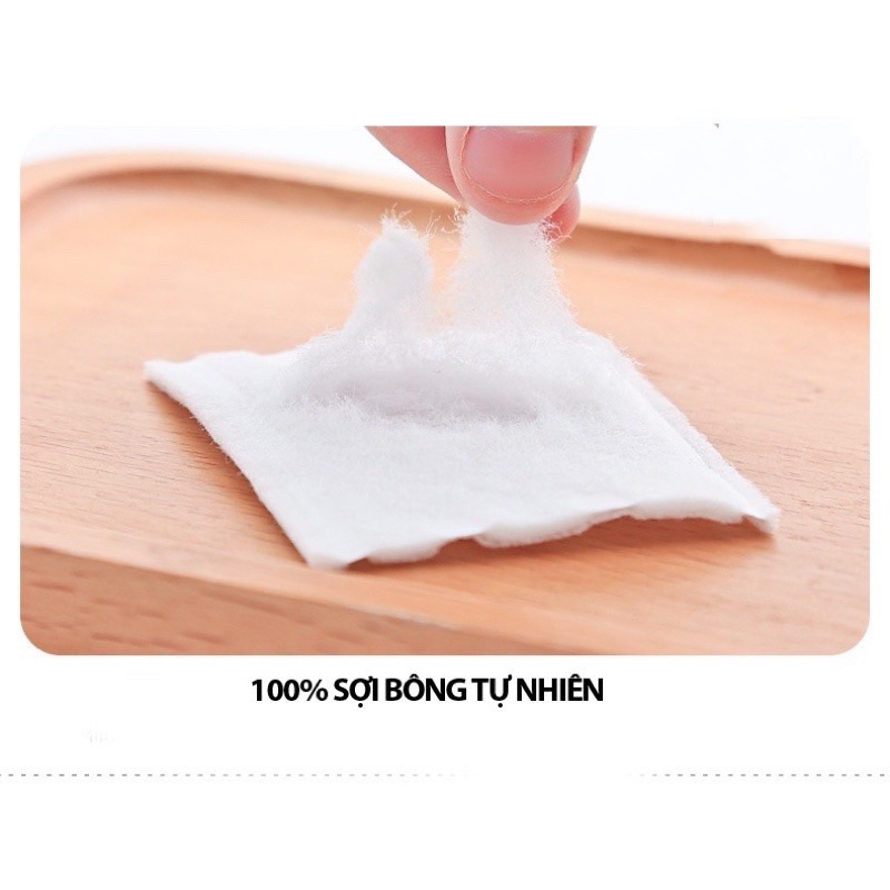 Bông Tẩy Trang 3 Lớp 222 Miếng Cotton Pad Mèo - Siêu Dày, Siêu Mềm Mịn