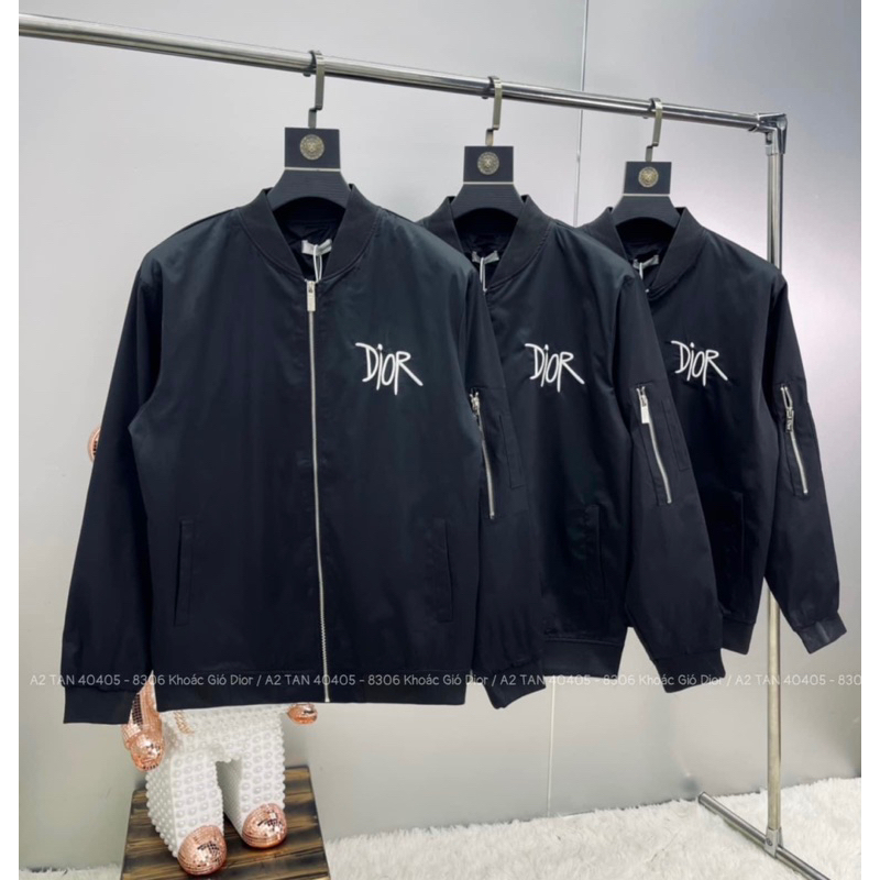 Áo khoác bomber có hoạ tiết khoá kéo chữ thêu màu đen thời trang nam nữ phong cách giới trẻ có size từ s đến xl