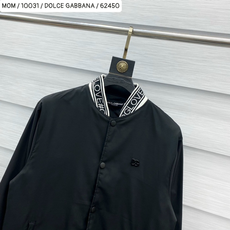 Áo khoác bomber dg có hoạ tiết đơn giản khoá cúc màu đen thời trang nam nữ phong cách giới trẻ có size từ s đến xl