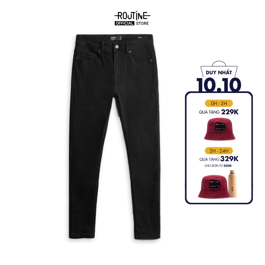 Quần Jean Nam Trơn Form Slim - Routine 10F20DPA102CR1