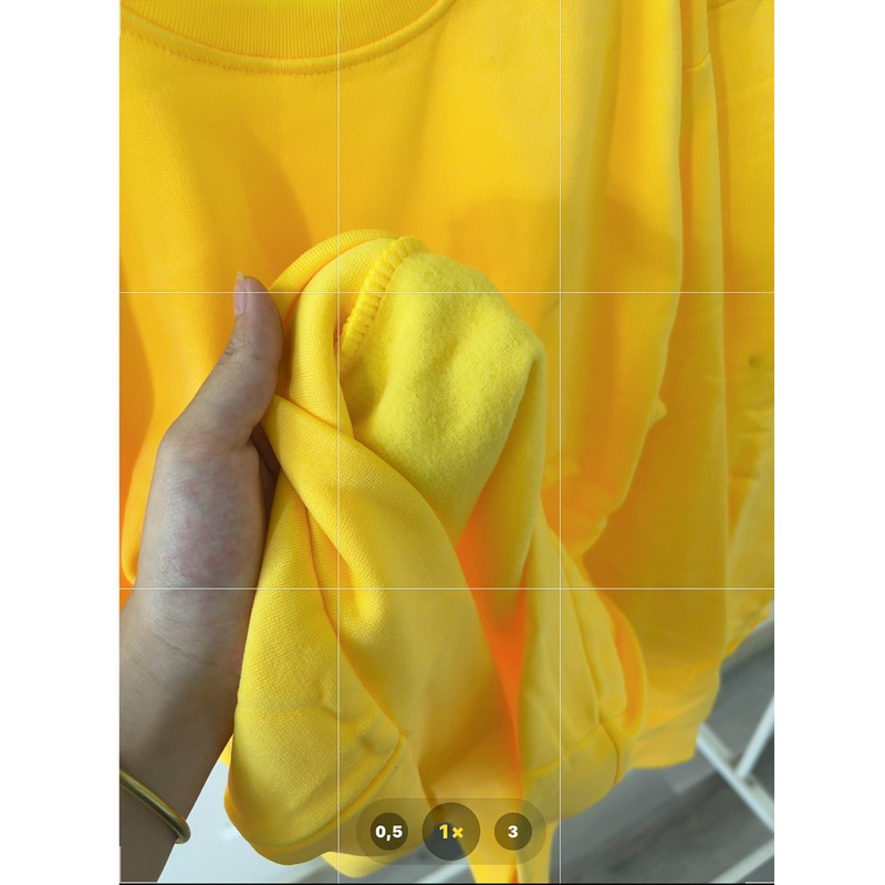 Áo Sweater Nỉ Trơn Màu Vàng Nam Nữ Unisex, Form Rộng Chất Nỉ Bông