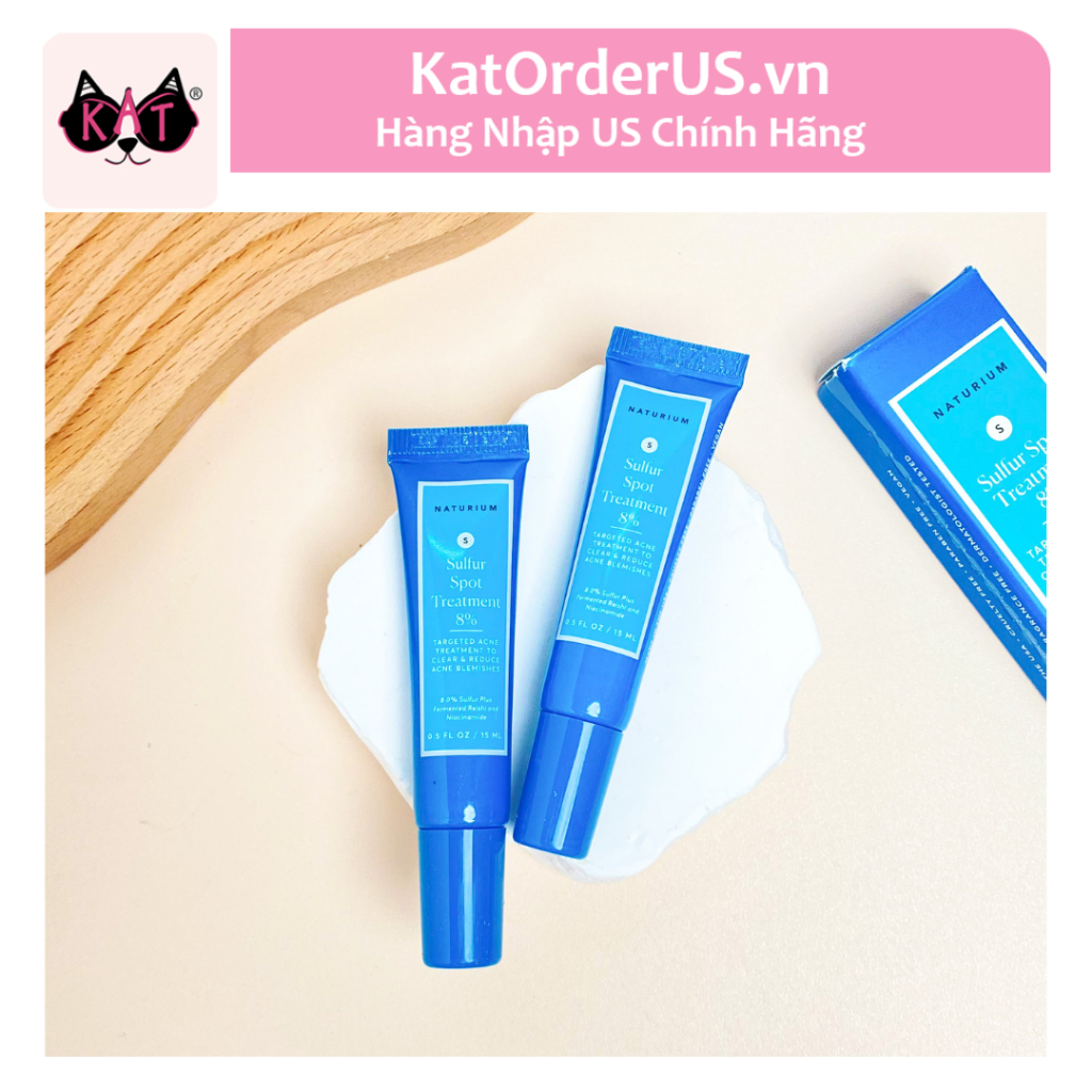 Chấm Mụn Naturium Sulfur Spot Treatment 8% 15ml