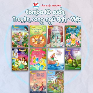 Combo 10 cuốn truyện song ngữ Anh - Việt