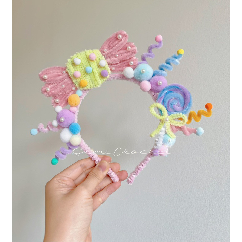 Bờm Kẽm Nhung Handmade Bờm Tai Thỏ Dễ Thương