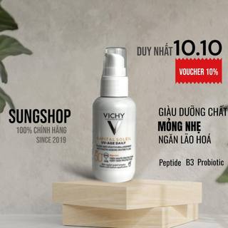 Kem chống nắng Vichy UV Age chống lão hóa mờ thâm giảm nếp nhăn bảo vệ da SPF50