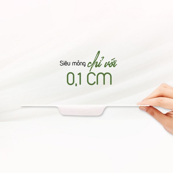 Băng vệ sinh siêu ban đêm Yeonchi Premium Hàn Quốc 350mm siêu mỏng 0.1cm với thiết kế cánh quạt an toàn cả đêm