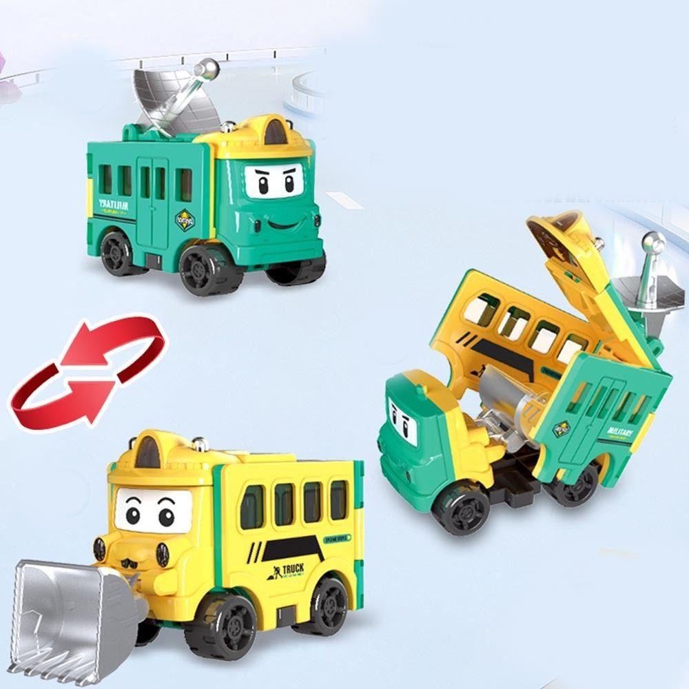 Đồ chơi xe biến hình vui nhộn cho bé, mô hình xe hơi biến hình đảo chiều 2 trong 1