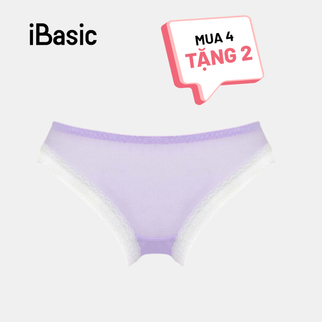 Combo 4 quần lót nữ bikini ren lưới iBasic V108