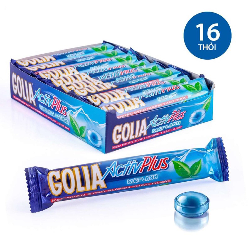 Thỏi kẹo Golia ActivPlus nhân syrô thảo dược 29.5g