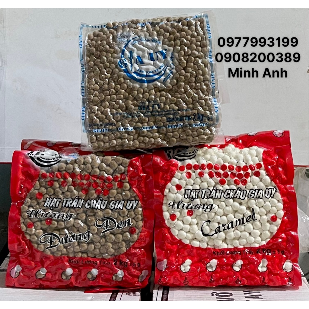 Trân Châu Gia Uy  CaFe, Đường Đen, Caramel