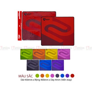Miếng Lót Chuột Chuyên Game 45 x 40cm, Bàn Di Chuột Gaming FPS TPS, Độ Mượt Cao, Viền Dầy 4mm, Đáy Bám Bàn Chống Trượt