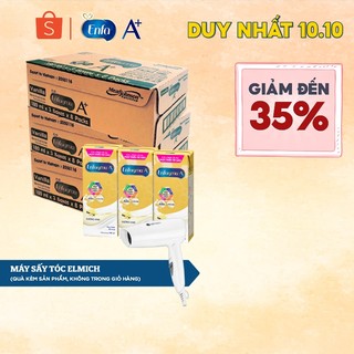 Bộ 3 thùng 24 hộp Sữa bột pha sẵn Enfagrow A+ 360° Brain DHA+ - Hương vị Vanilla -Hộp 180ml
