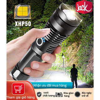 Jack Đèn pin đa chức năng với USB sạc ánh sáng mạnh