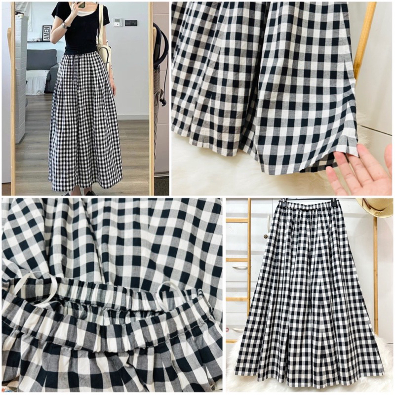 Chân Váy Sọc. Caro