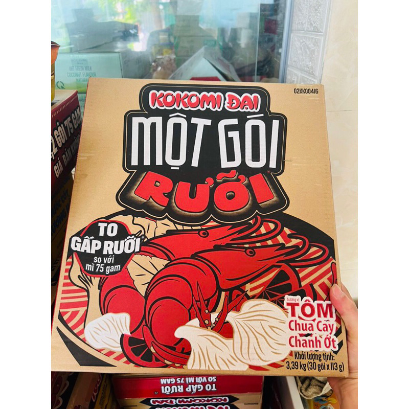 Thùng 30 gói mù Kokomi một gói rưỡi 113gr