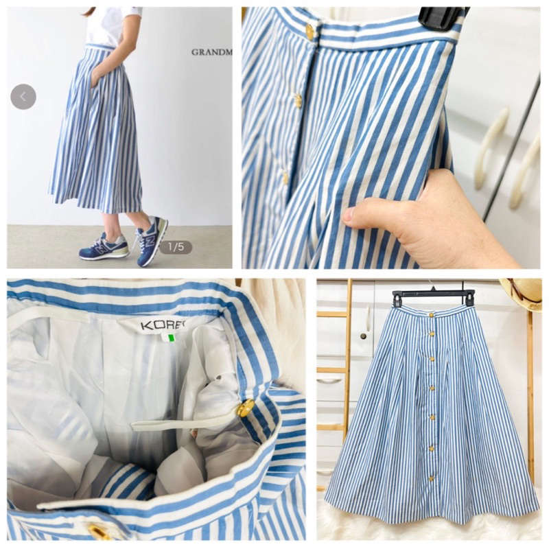 Chân Váy Sọc. Caro