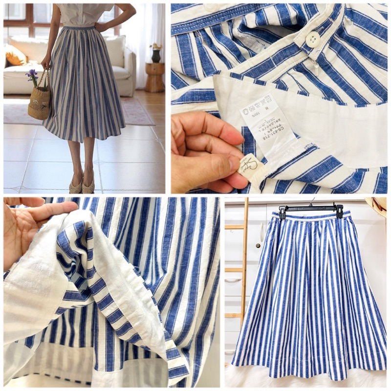 Chân Váy Sọc. Caro